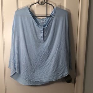 Baby blue soft long sleeve American eagle shirt